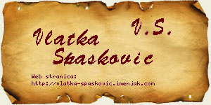 Vlatka Spasković vizit kartica
